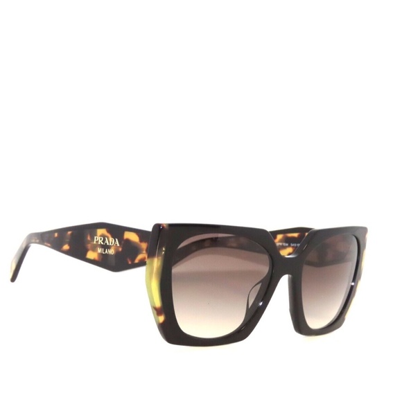 Prada 15WS 15 3890A7 Black Medium Tortoise Gray Gradient Sunglasses PR15WS - Picture 3 of 5